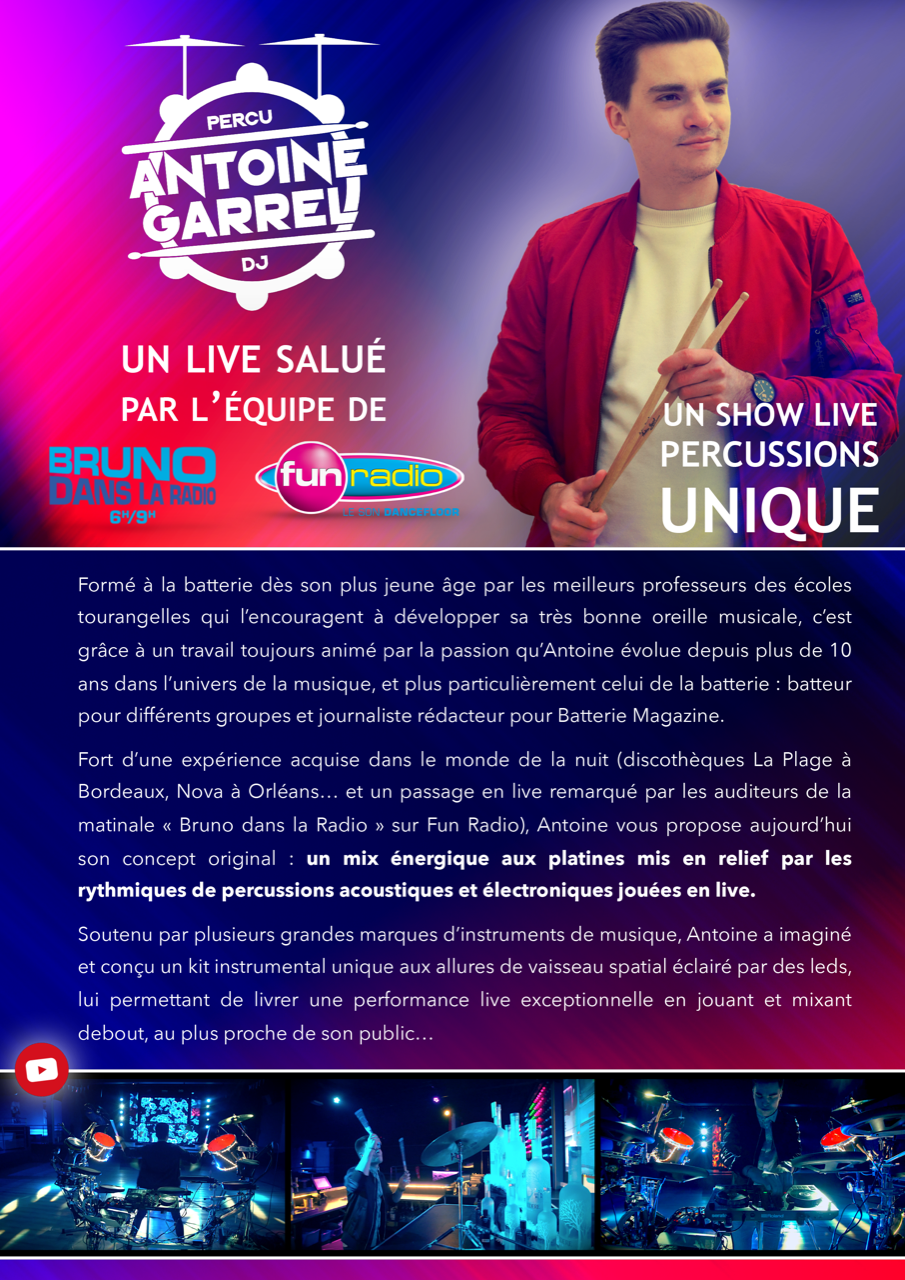 ANTOINE GARREL - BOOKING